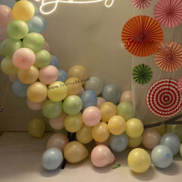 Pastel Theme Ring Balloon Party Decoration (P403).