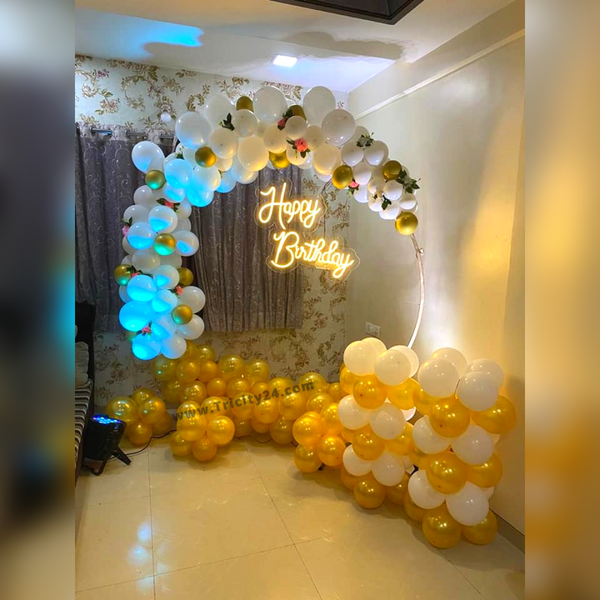 Happy Birthday Ring Balloon Party Decoration (P404).