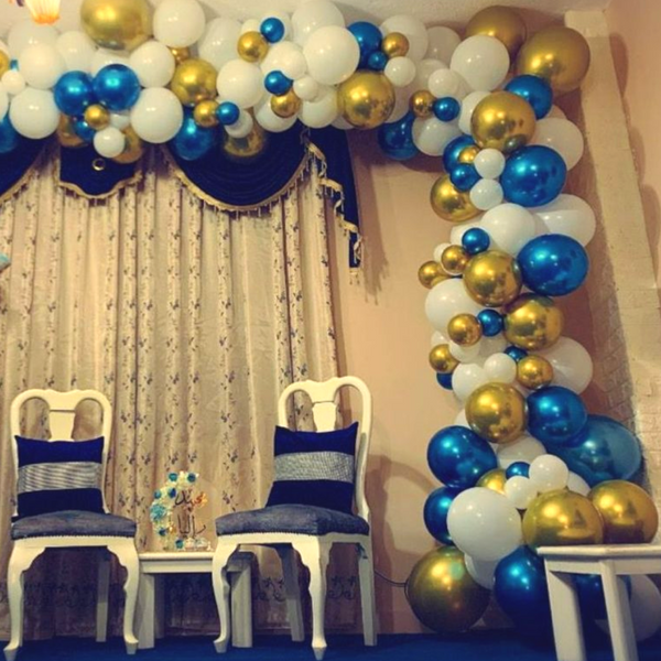 Blue and White Engagement Theme Decoration (P444).