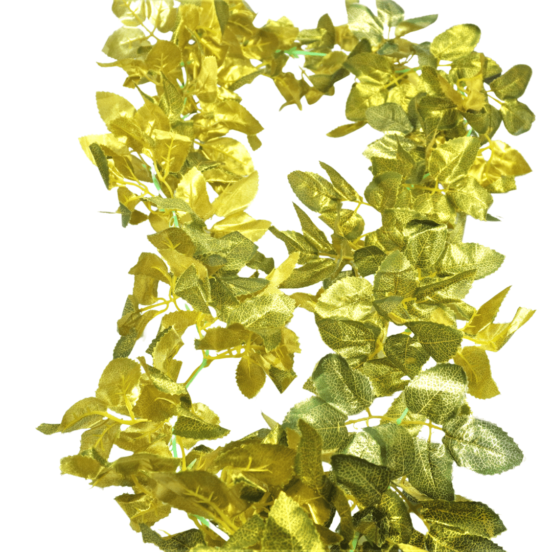 'Green' Artificial Grape Leaves Vine Hanging Garland Plants For Wedding Party (Rental) R12