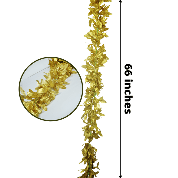 'Golden' Artificial Maple Plant Vines For Home Decoration (Rental)